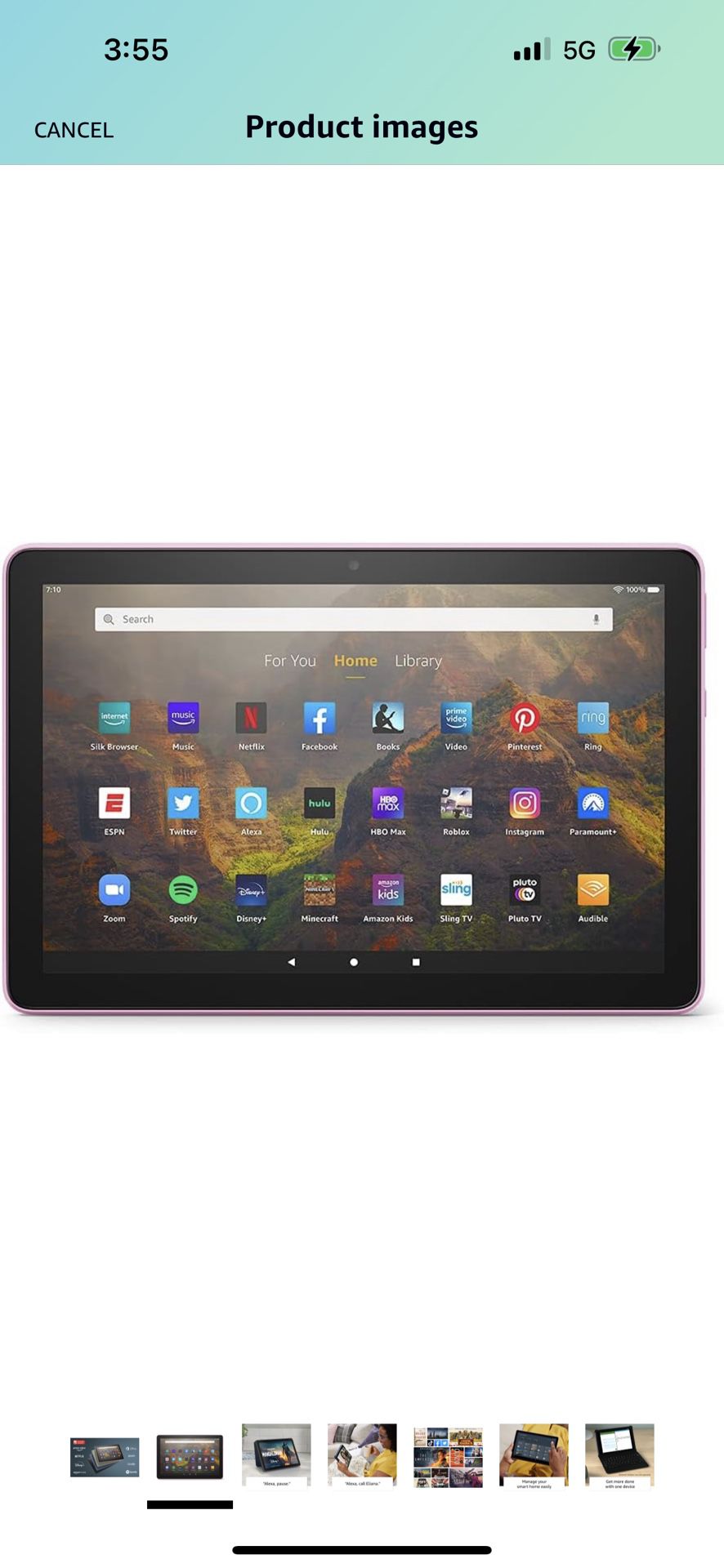 Amazon Fire tablet With Keyboard Case