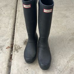 Hunter Black Rain Boots Size 11 Women’s