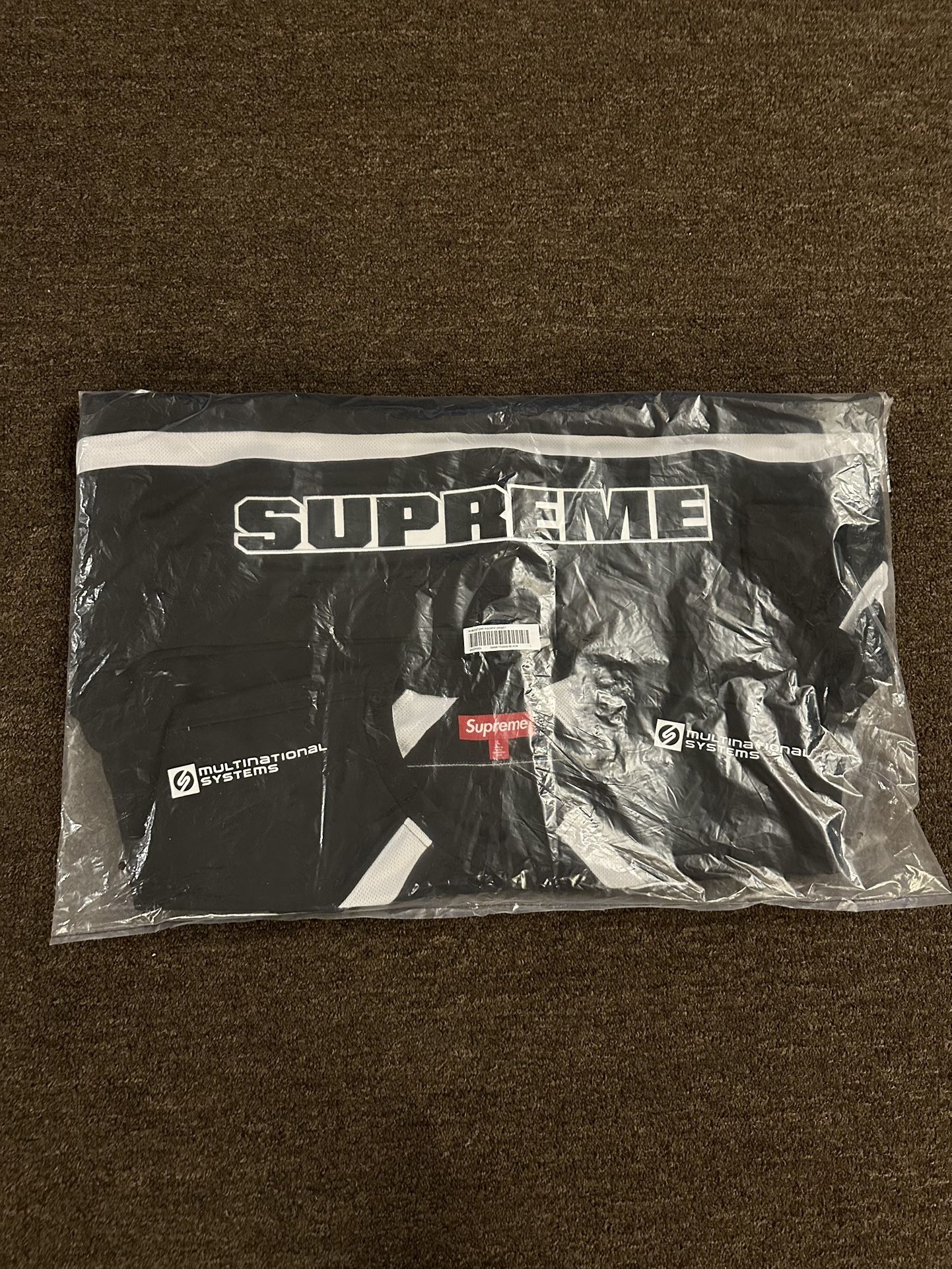 Supreme Rhinestone Hockey Jersey Black - Large - IN HAND