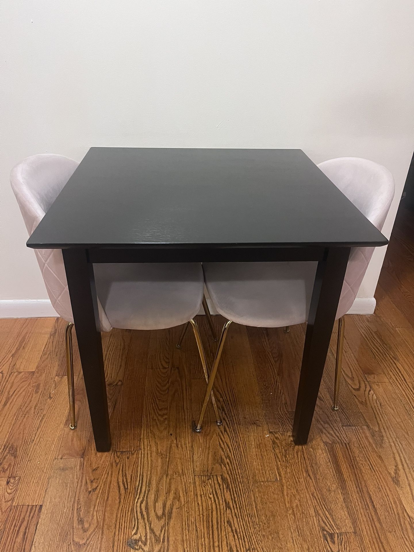 Square Dining table + West Elm Chairs