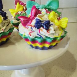 Handmade Organic Tropical Fruit Mini Cupcake Soap