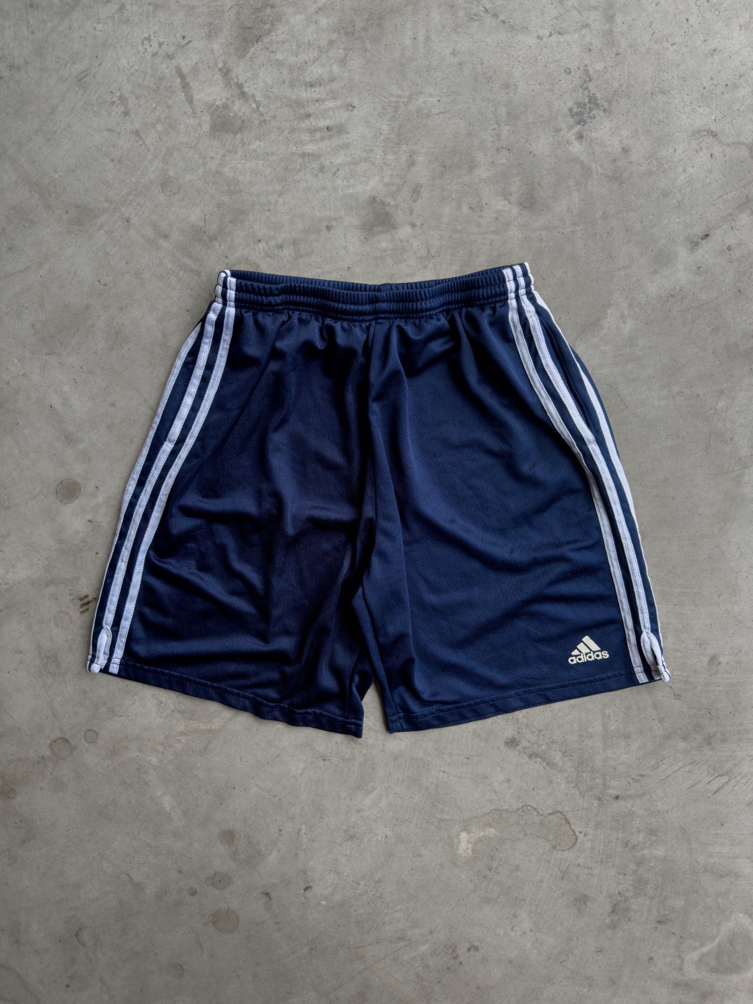 Vintage Blue Adidas Track Shorts - L