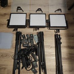 GVM LED Panel 3-Light Kit
