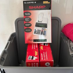 3 Sharp Desk Calculators/Brand New