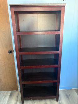 Brown bookshelf from target threshold