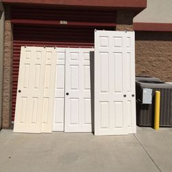 6 panels white closet sliding doors in very good condition (read the description of the post please)