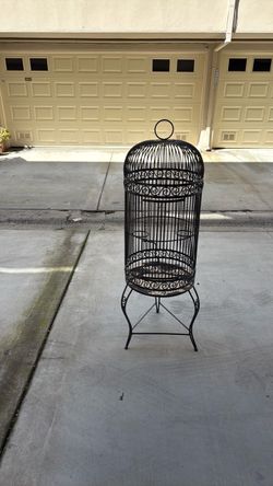 Vintage metal birdcage