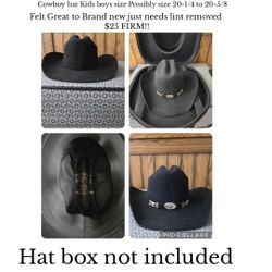 Boys COWBOY HAT & Spurs For Boots