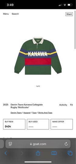 denim tears rugby polo kanawa