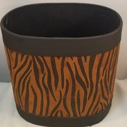 Faux Leather Tiger Design Baskets