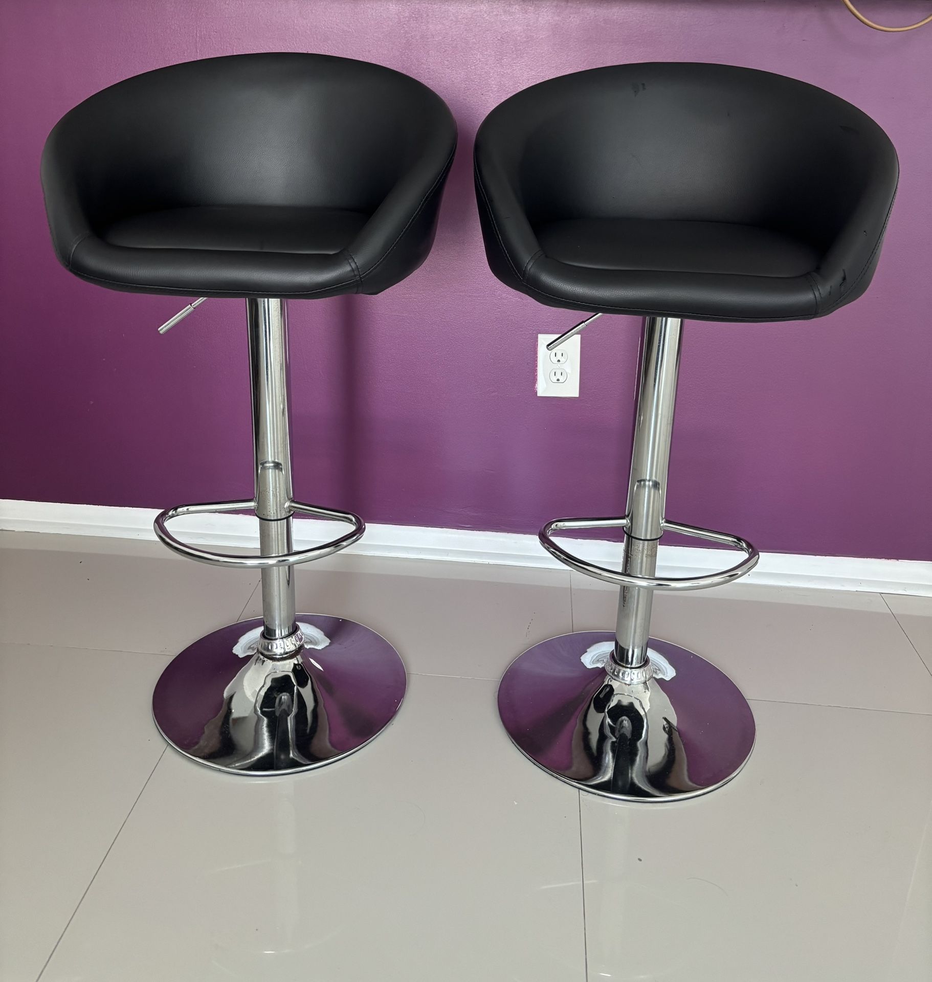 Two bar stools