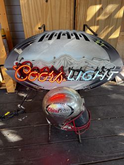 Coors Light Football Neon