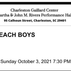 Beach Boy Tickets