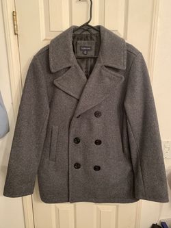 LANDS’ END Men’s size M Pea Coat New!