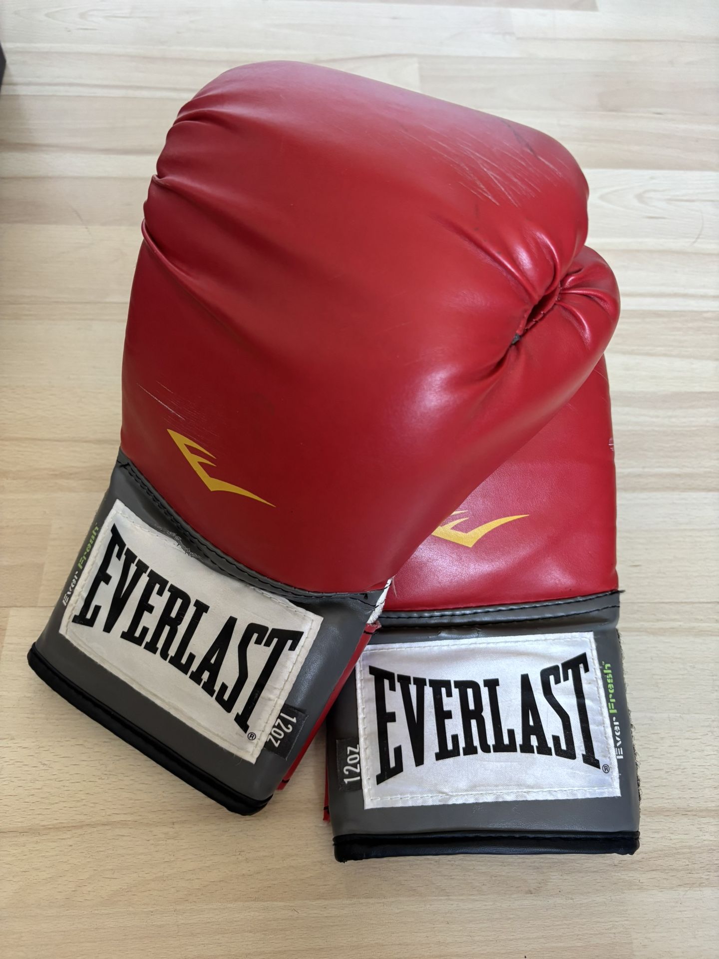 Everlast 12 Oz Red Pro Style Training Boxing Gloves
