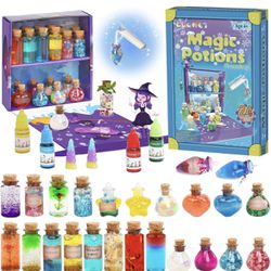 Freezing Magic Potion Kits for Kids - DIY Make 24 Bottles Gradient Potions, Creative Art Craft Kit