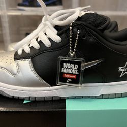 Nike SB Dunk Low Supreme Jewel Swoosh Silver - US Men Size 8.5 for Sale in  San Jose, CA - OfferUp