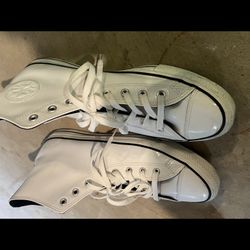 Converse Chuck Taylor All Star Hi-Tops – White Patent Leather – Men’s Size 13