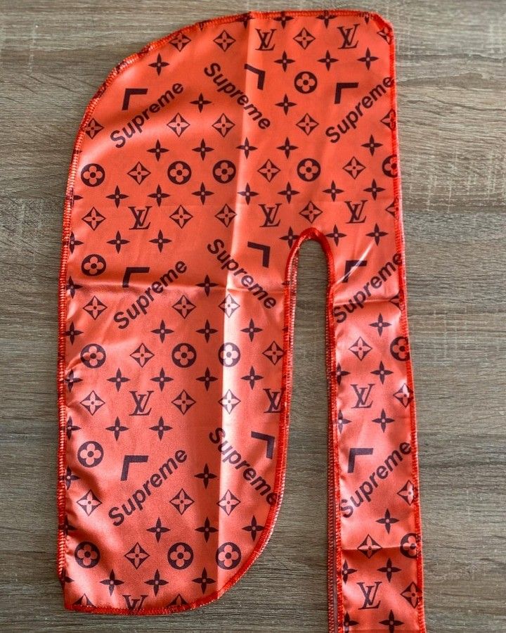 White LV Durag  GKLavishkollection