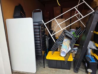 White Folding Table / Utility Table