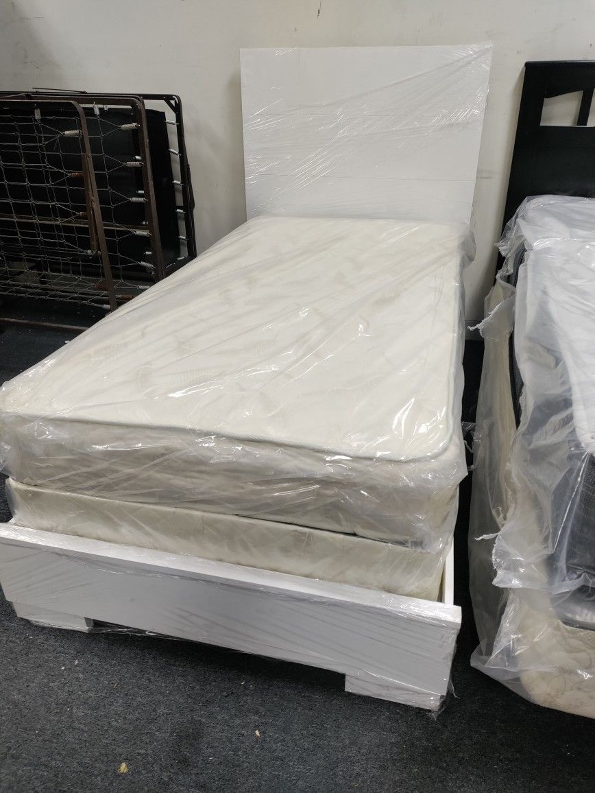 Twin Bed On Sale Mattress Included
