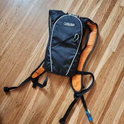 Camelbak Zoid Black Orange Hydration Backpack With 40 fl oz Bladder