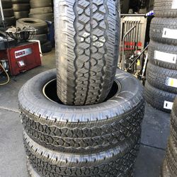 SET OF FOUR USED TIRES (BFGOODRICH /245/65/17)