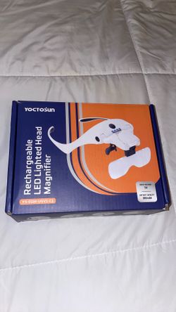Rechargeable LED  head magnifier