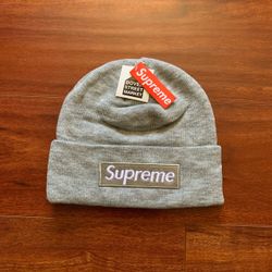Supreme x New era beanie - Grey