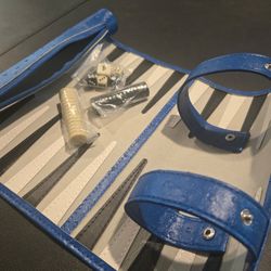 Roll-Up Backgammon Sets – 3 Available – Black & Blue