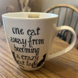 Crazy cat lady coffee mug - pfaltzgraff