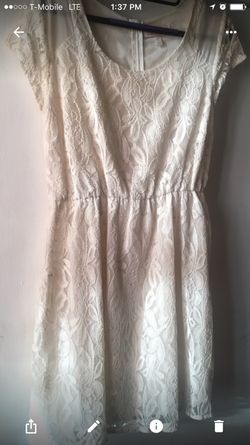 Beige Lace Dress