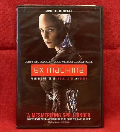 Ex Machina DVD movie Domhnall Gleeson Alicia Vikander