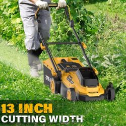 ZEGJAW Electric Lawn Mower, 13-Inch 20V Electric Lawn Mower Cordless, Charger Included ,no battery 