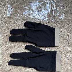 2 Pool Cue Stick Gloves, High-Quality, Brand New, Ambidextrous, $5
