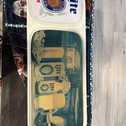VINTAGE BAR 1978 LARGE 49" X 18" X 4" MILLER LITE BEER LIGHT UP WALL SIGN