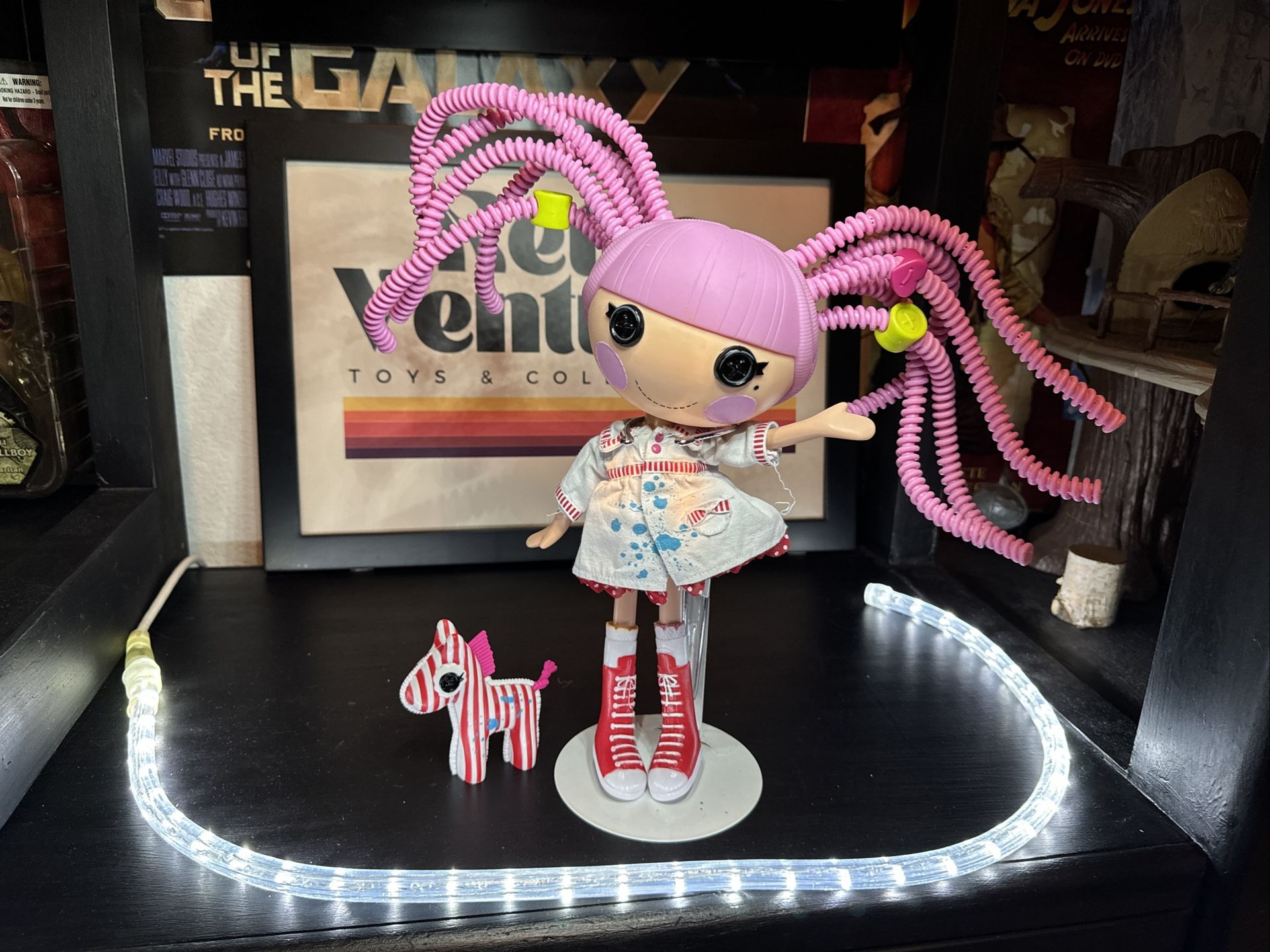 Lalaloopsy Spot Splatter Splash Doll w/ Silly Hair 12" W Zebra Pet MOC VG