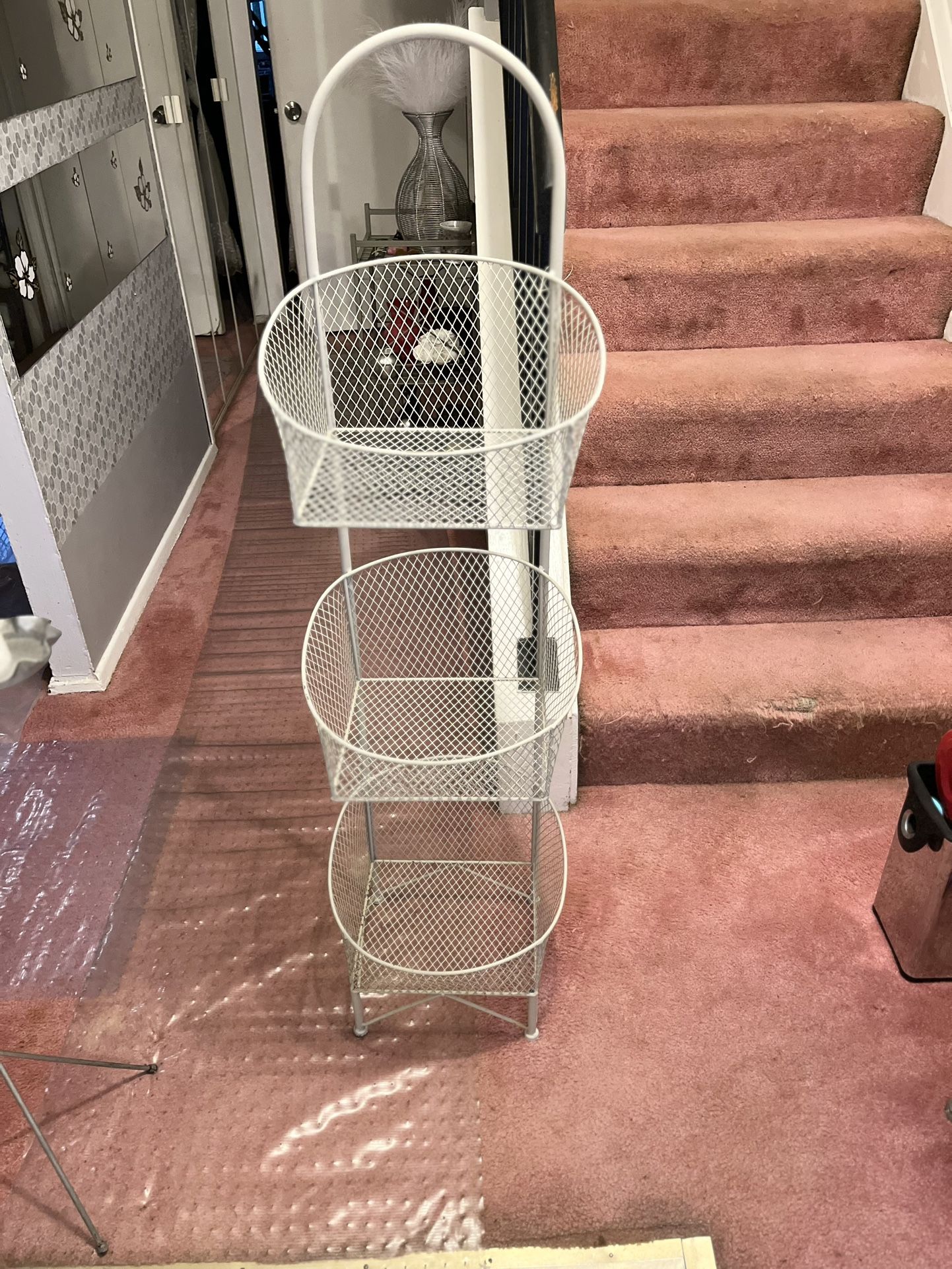 3 Tier Wire Mesh Basket Stand