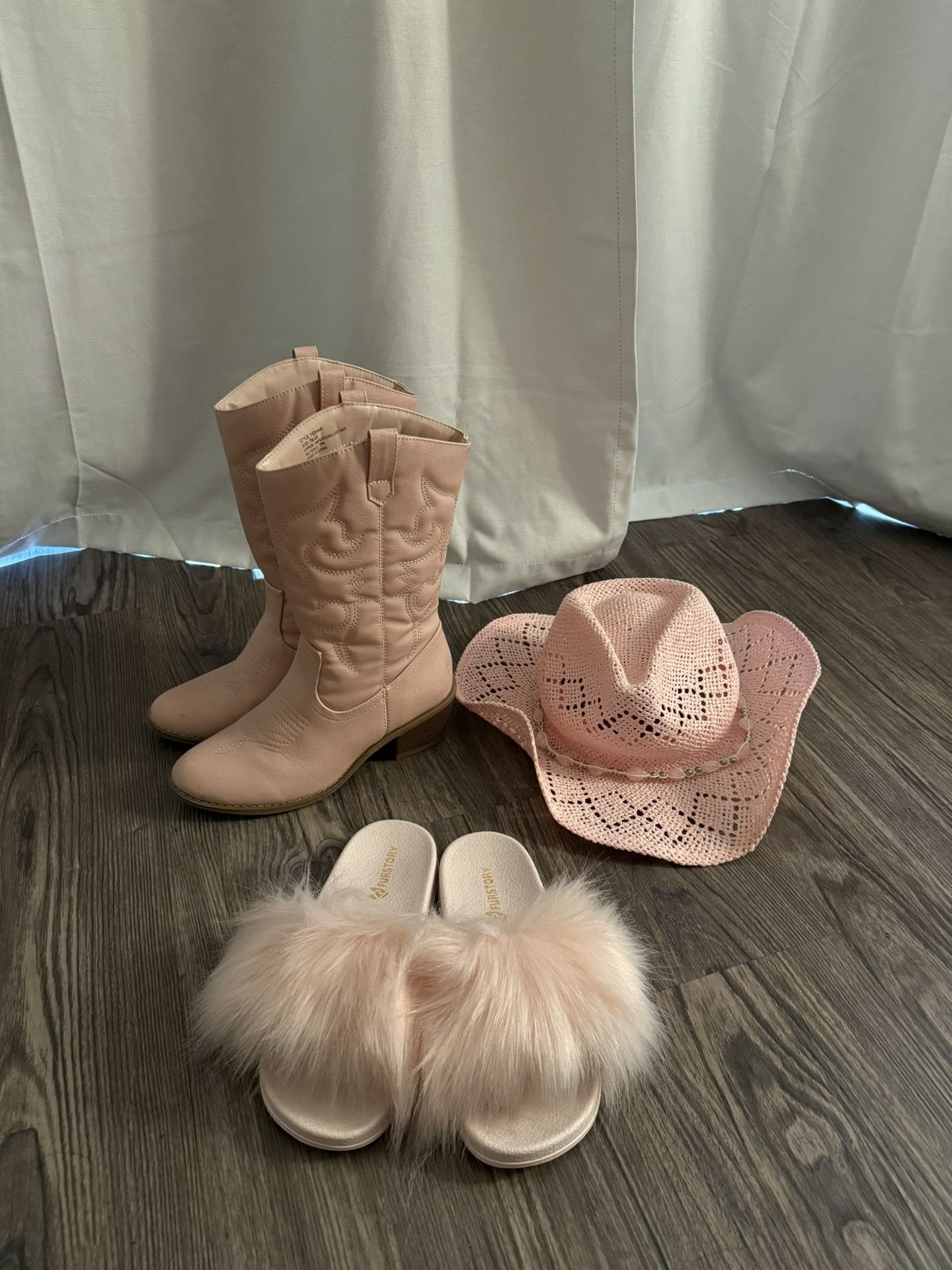 Pink Cowboy Hat & Boots