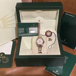 Ladies Rolex Datejust 18k Stainless 