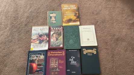 10 BOOKS COPYRIGHTED FROM 1800’s - 2010 ASSORTED GENRES