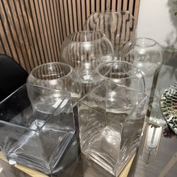 Glass vases 