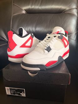 Air Jordan 4 Retro Red Cement Size 10.5