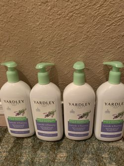 Yardley Bath 🛀 and Shower 🚿 Gel in Lavender & Rosemary 16 oz Set of 4 Bottles