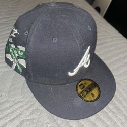 New Era Braves Hat Size 8 Custom