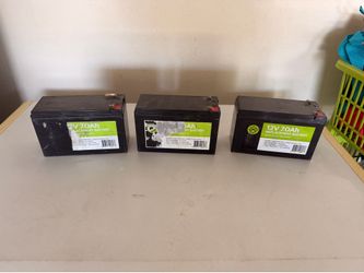 3 12V 7Ah Batteries