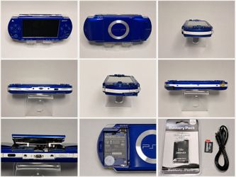 🔥 Refurbished Sony PSP-1000 Metallic Blue • Loaded 64GB Storage • New Battery • 7-Day Warranty