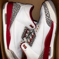 Jordan 3 ‘cardinal red’ 