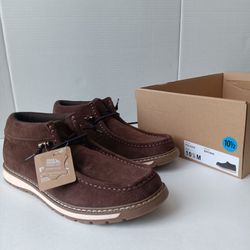 Size 10.5 Eddie Bauer Polson Brown Men's Moccasin Boots
