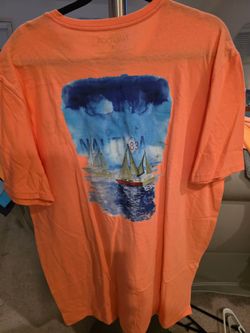 Nautica Graphic T-Shirt Salmon Orange